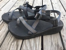 Chaco Blue Black Classic Slip Resistant Comfort Hiking Sandals Size 11 M Men  s