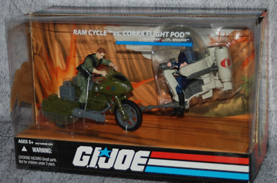 RAM CYCLE vs COBRA FLIGHT POD TROUBLE BUBBLE GIJOE 25th Hasbro G.i Joe BREAKER