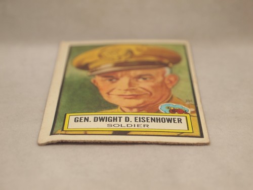 1952 Topps Look n See Trading Card #41 Gen. Dwight D. Eisenhower Soldier - Picture 5 of 6