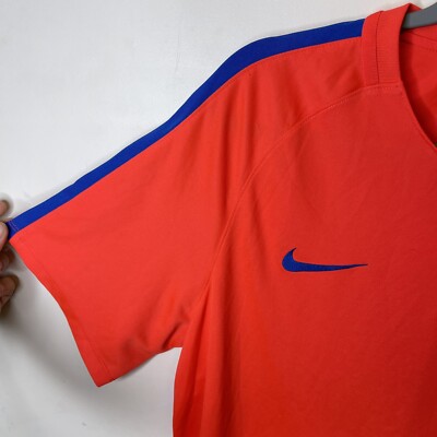 FC BARCELONA TRAINING ORANGE FOOTBALL SOCCER JERSEY NIKE 808924