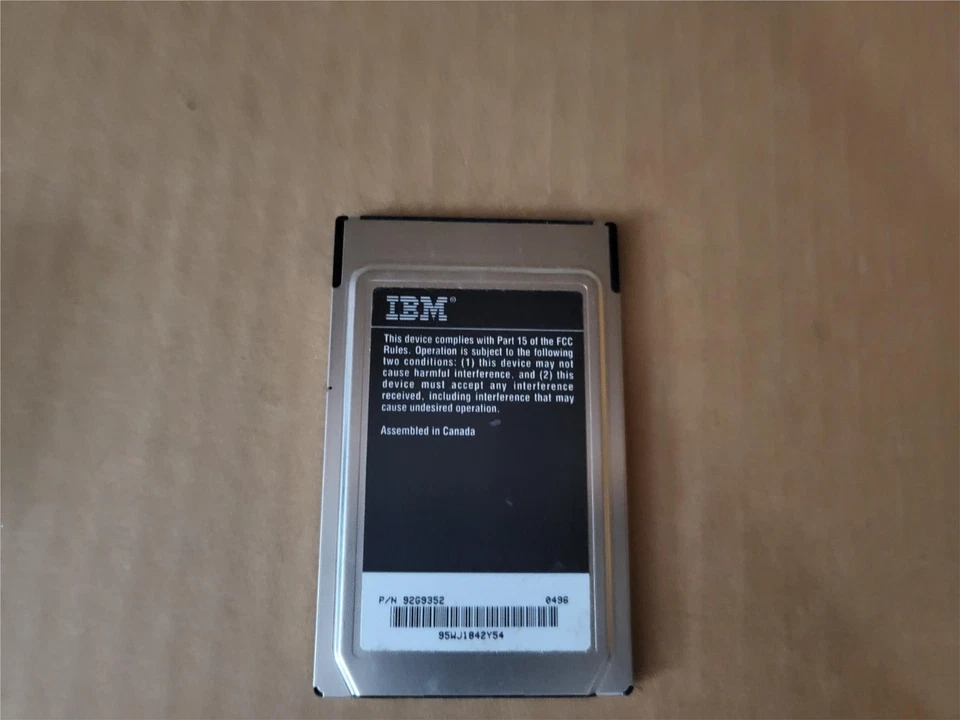 IBM TOKEN-RING AUTO16/4 PCMCIA CREDIT CARD ADAPTER 92G9352 E3-5(6) - Image 3 of 4