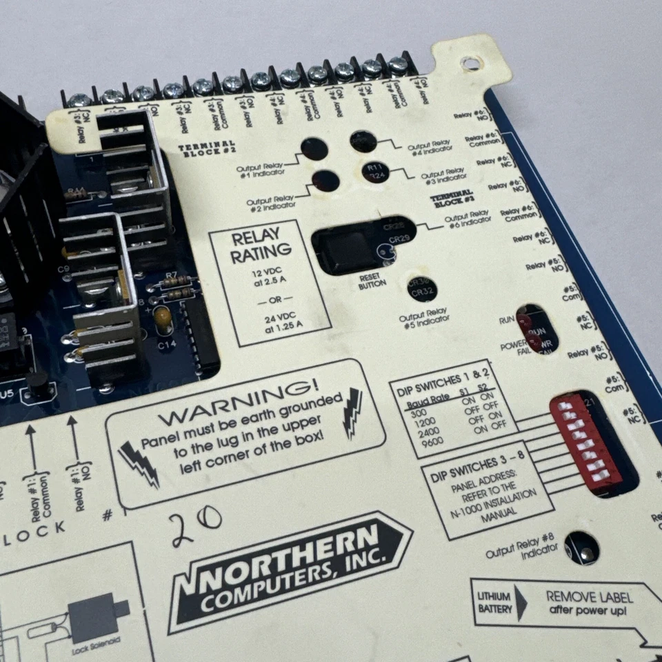 Honeywell Northern Computers N1000II N-1000-II Access Control Panel OEM Panel - Image 3 of 4