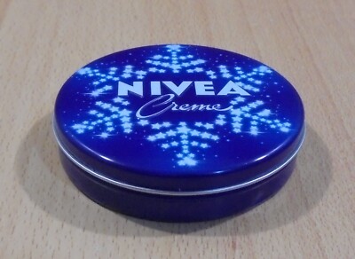 NIVEA BODY CREAM LIMITED EDITION SNOWFLAKE TIN BOX 75ML EMPTY
