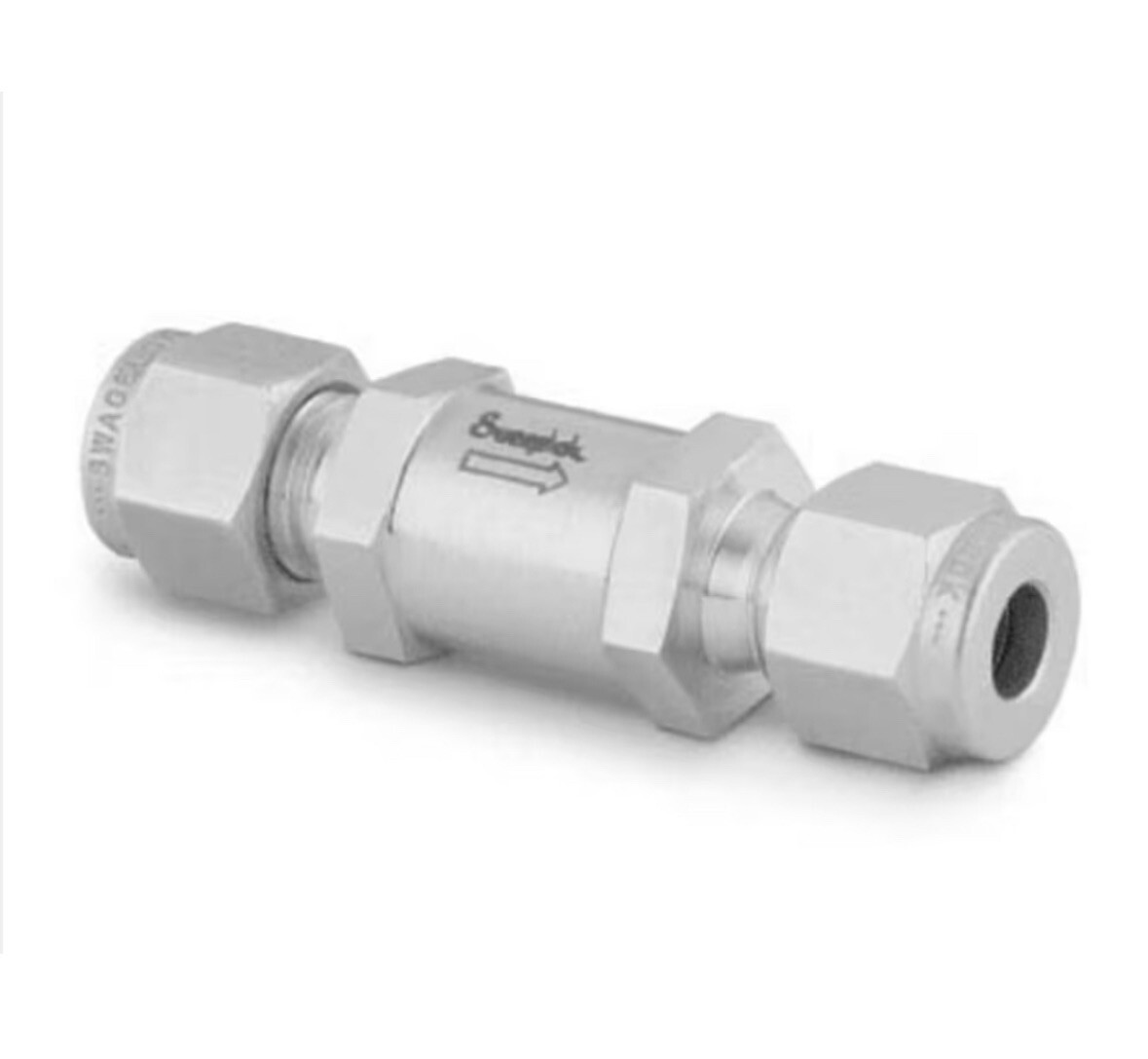 Swagelok SS-6C-10 , check valve 10 psi , 3/8 Tube