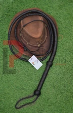 Genuine Cow Leather 6 Feet Long 12 Plait Heavy Duty Bull Whip  Weaving Bullwhip