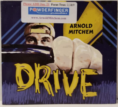Arnold Mitchem Drive w Radio Promotional Sticker Music CD