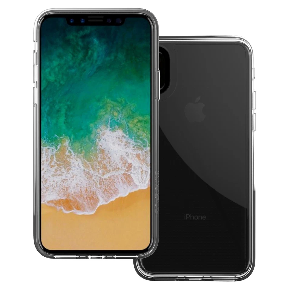 Funda híbrida transparente transparente Trident resistente a impactos para iPhone XS/X Foto 3 de 4