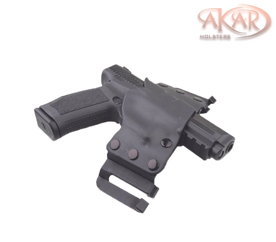 Akar Scorpion OWB Kydex Gun Holster W/Quick Belt Clips Fits Glock17,19, 26 - Image 3 of 4