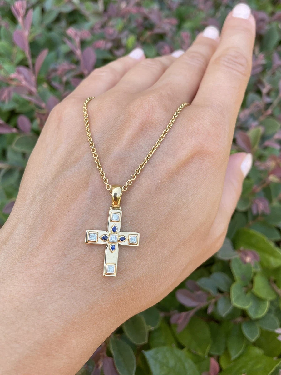 Vintage Cartier Diamond Cross Necklace at Susannah Lovis Jewellers