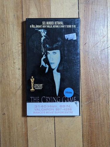 THE CRYING GAME VHS Stephen Rea Jaye Davidson Forest Whitaker 1992 - 第 1/2 張圖片