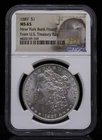 1887 Morgan Dollar New York Bank Hoard NGC MS65