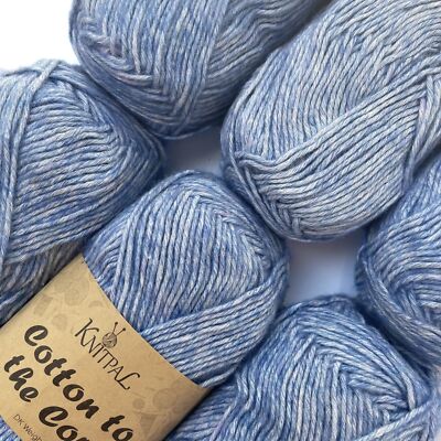 Cotton to The Core DK Hand Knitting and Crocheting Cotton Heather Yarn Washcl...