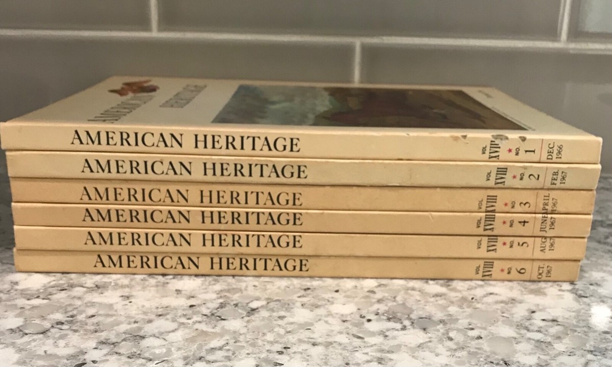 Vintage American Heritage Magazine Lot of 6 Hardcover Books Dec