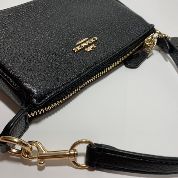 バッグ COACH leather one shoulder bag black s-l400.jpg