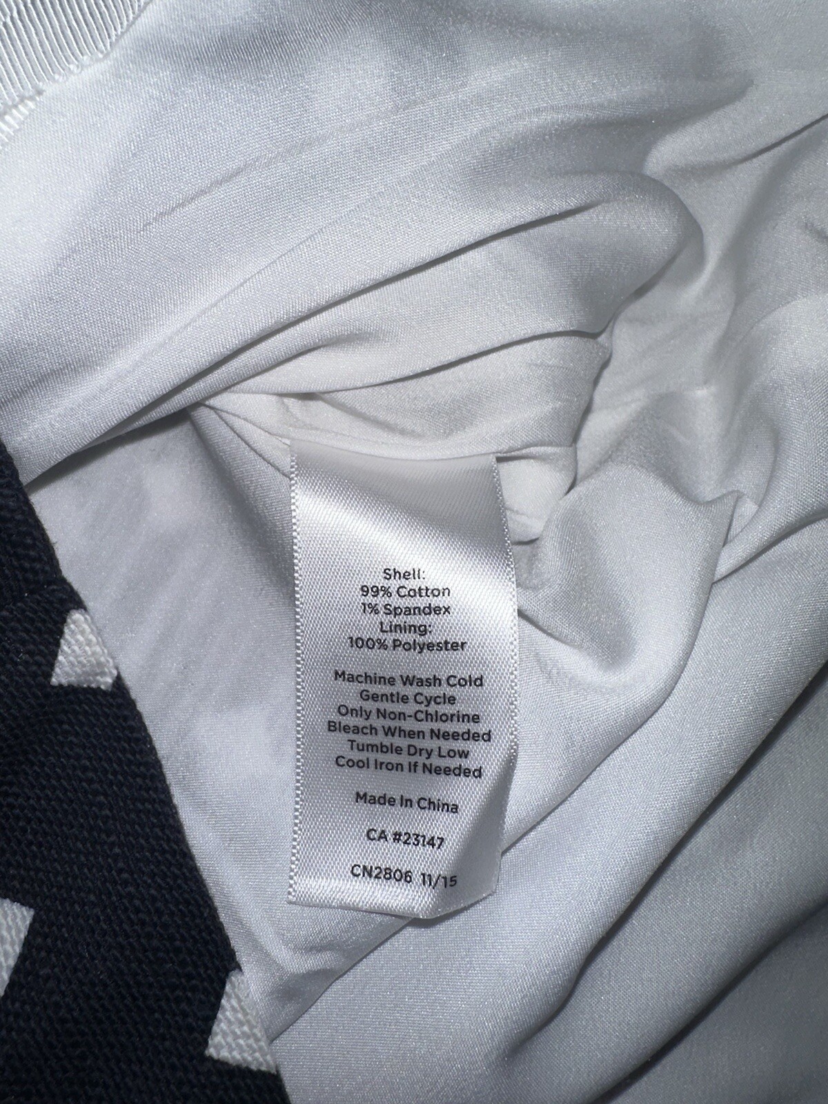 Talbots Black And White Patterned Front Zip Penci… - image 5