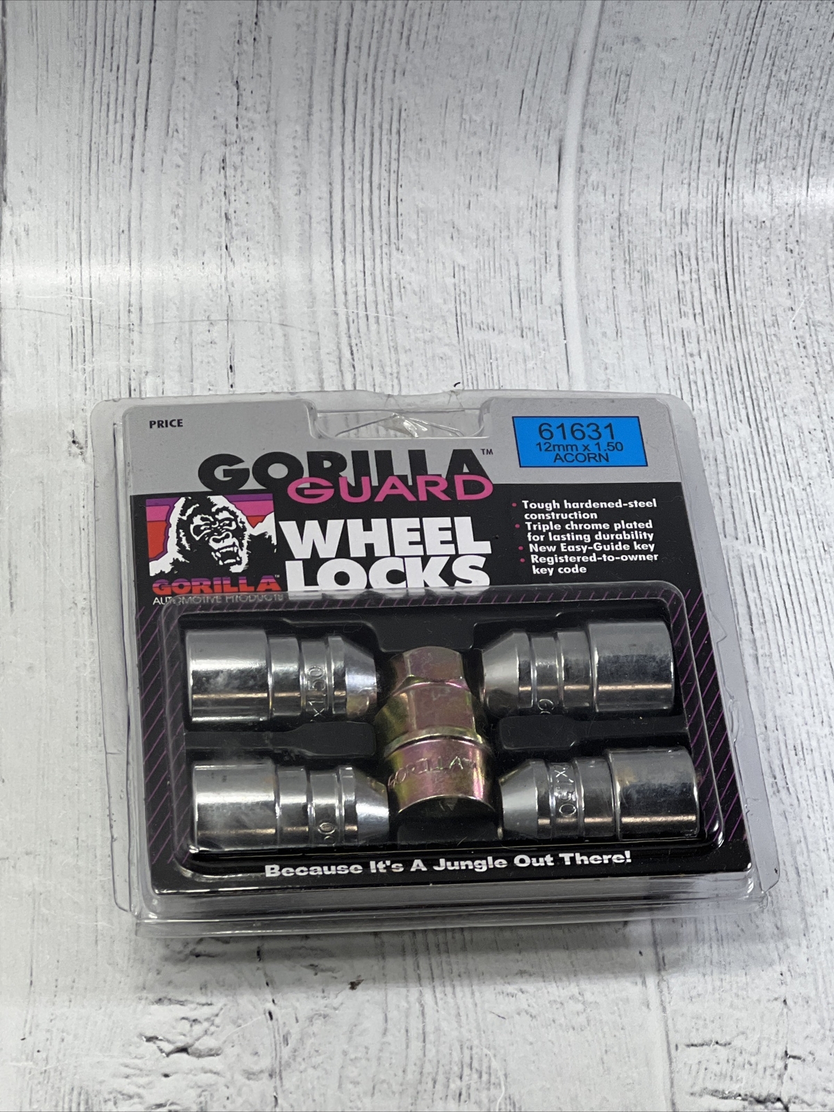 Gorilla Guard Wheel Locks 61631 12mm x 1.50 Acorn Seat 4 Pack Sealed