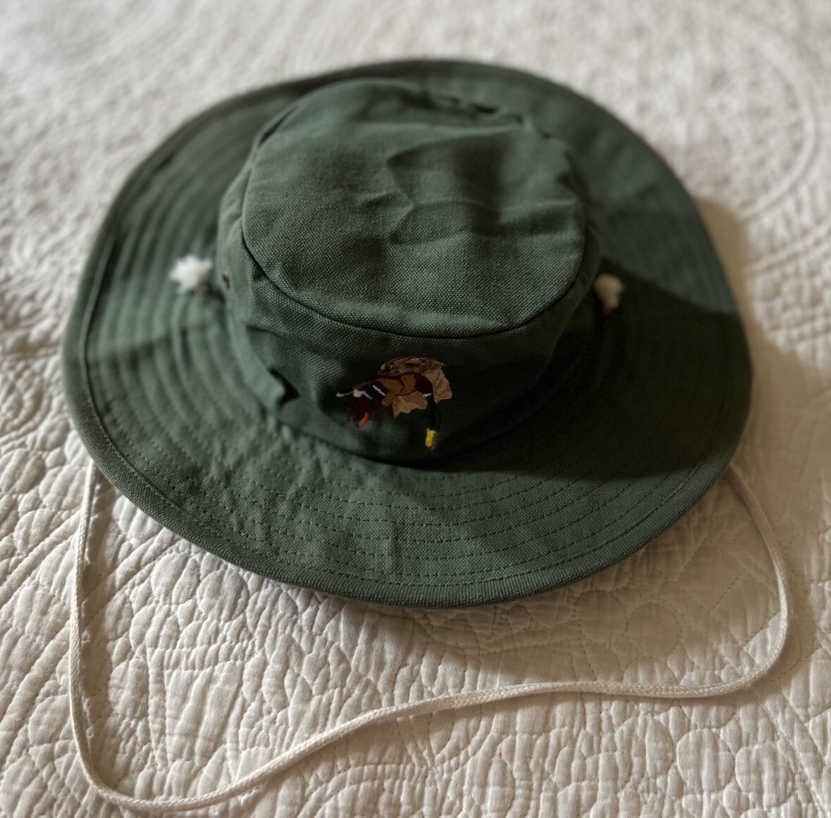 Vintage Fishing Sun Hat Hunting Dog Duck Safari Hiking Jungle