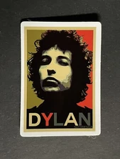Bob Dylan Image Logo Sticker Art Iconic 60s Rock Legend for Laptops Etc New!