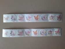 40 autocollants rond deco papillon colorés  adhésifs, scrapbooking , emballage