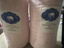 JOHN ROBSHAW TEXTILES VIVADA BLUSH 2pc EURO PILLOW SHAMS BLUSH SOLID NIP