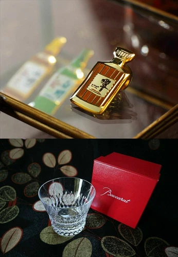 Baccarat SUNTORY HIBIKI Whisky Crystal Tumbler Glass YMAZAKI HAKUSHU PINS