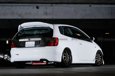 Mug Style Carbon Roof Spoiler Wing Fit Honda 2002-05 Civic EP3