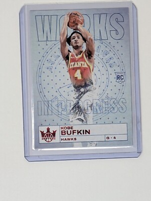 2023-24 Court Kings #20 Kobe Bufkin Work in Progress Red /149