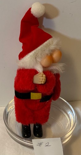 VTG Standing Santa Christmas Ornament Clip on Grabber Tree Hugger 4” Tall - Picture 6 of 12