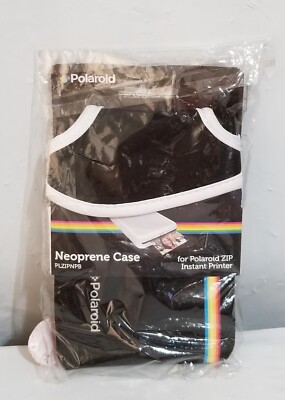 Black Polaroid Neoprene Pouch for The Polaroid ZIP Mobile Printer PLZIPNPB NEW