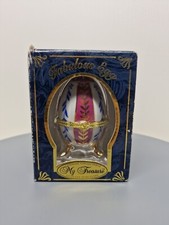 VTG My Treasure Porcelain Egg Trinket Box Fabulous Egg Hand Painted New, C14te