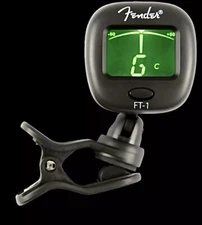 Guitar Bass Fender FT-1 Tuner 4 Musicians Pro Chromatic Clip-on Headstock Tuner