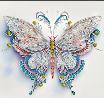 Diamond Painting Stickerei 30x30(25x25)cm  Bilder Set Schmetterling Versand DE