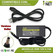 Trasformatore compatibile con HP Pavilion DV8000 DV8100 DV8200 90W 19V 4,74A