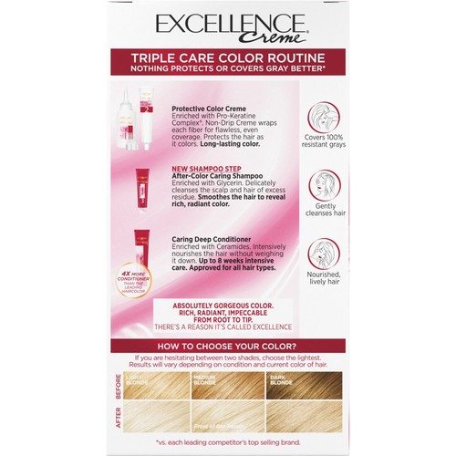L'Oreal Paris Excellence Creme Permanent Hair Color (Choose Your Color Shade) - Picture 112 of 113