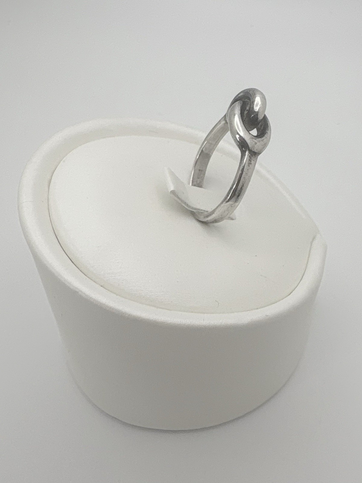 Vintage Solid Sterling Silver Knot Ring – Size 6 … - image 7