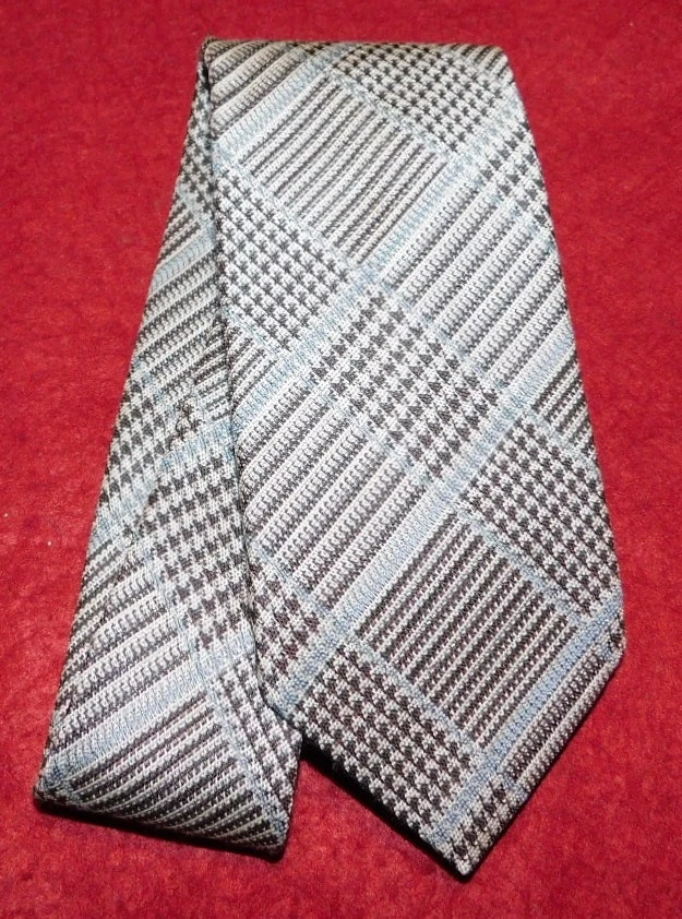 CORBATA BROOKS BROTHERS POLAR DORADO AZUL CLARO/MARRÓN A RAYAS TODA LANA - CORBATAS PARA EL CUELLO. Foto 2 de 3