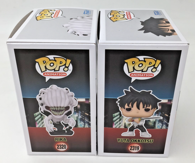 Funko Pop! Jujutsu Kaisen Yuta Okkotsu #2319 Rika #2320 Set of 2 W