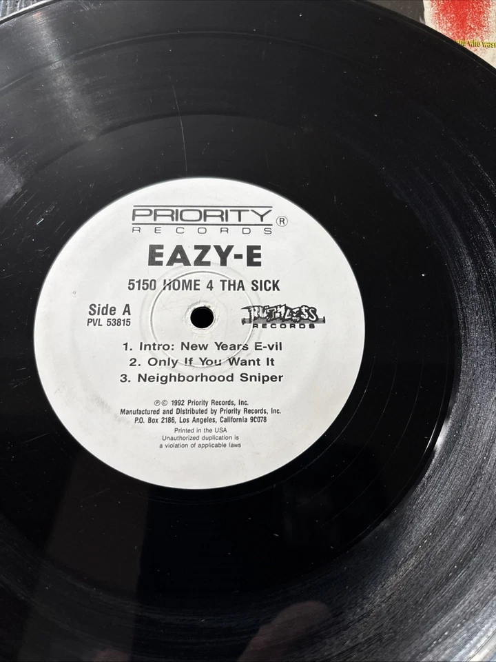 Eazy-E ¨5150 Home 4 Tha Sick¨ (PVL 53815) 12¨ EP Vinyl 1992 OG -Shrink - Bild 4 von 4