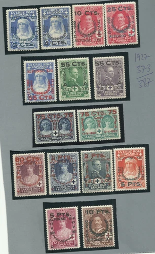 SPAIN. STAMPS JURA CONSTITUTION 1927.