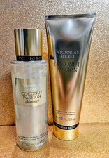 Victoria's Secret Shimmer Body Mist  Body Lotion Coconut Passion