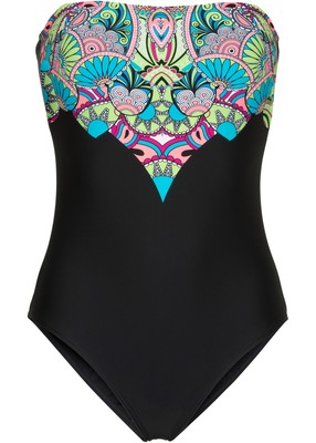 Multiway-Badeanzug Gr. 36 Schwarz Badeau-Schwimmanzug Damen Einteiler Neu*