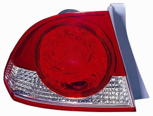 Feu stop gauche pour réparer le phare arrière fissuré de Honda Civic Hybrid 2006