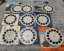 Vintage 1950s View-Master Lot Of 9 Reels Japan, Germany, Switzerland, World