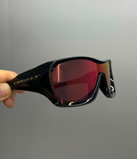 Vintage Oakley De La Salle OO9493 Prizm Sunglasses Black Frames Prizm Red Lens