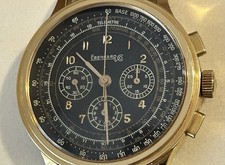Raro Eberhard Chrono Cronografo Magie Noire Ref. 34006 In Ottime Condizioni