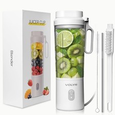 Mini Electric Blender Smoothie Maker with Straw Cleaning Brush
