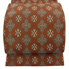 Japanese Silk Fukuro obi Tatsumura Bijutsu Orimono Orange Floral pattern 2074460