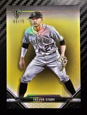 2021 Topps Triple Threads - Trevor Story #72 Citrine /75