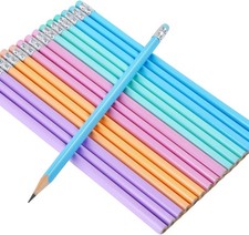 Triangular Grip Wooden cased Pencils for Kids with Erasers, Fun Cute Wood