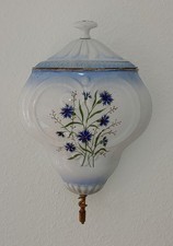 Alt Lavabo Waschbecken Metall Emailliert Kornblume Vintage 40 - 50er Frankreich!